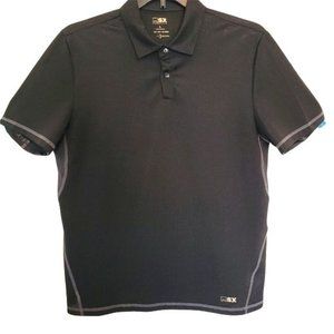 Michael Strahan MSX Golf Polo  Men's Large SS Dark Gray With Light Stitching